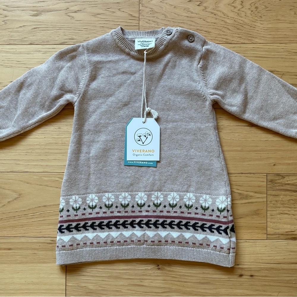 Viverano Organic Cotton Sweater Dress